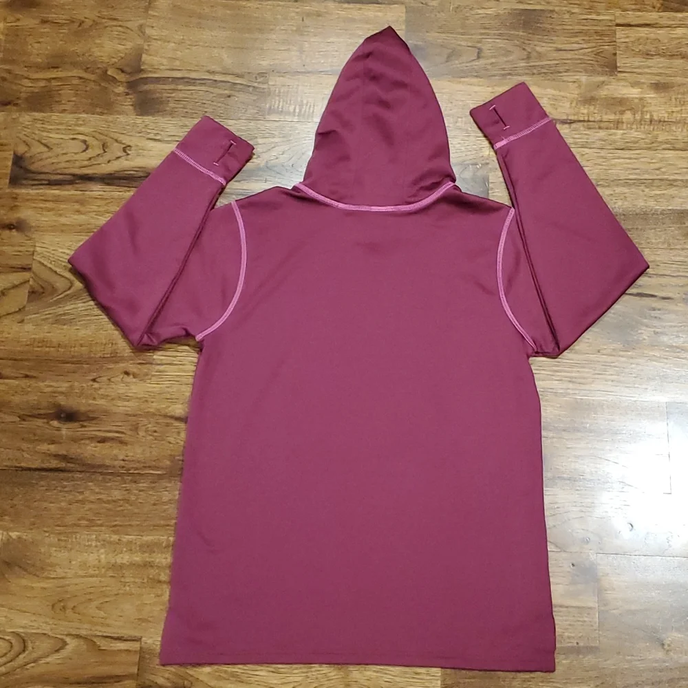 Girls L.L. Bean purple & pink hooded sweatshirt size L(14/16)